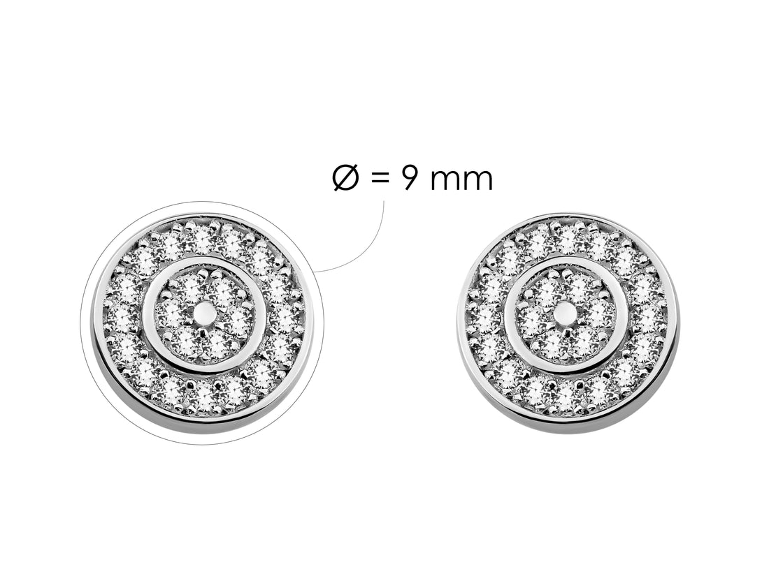 Kreis Ohrstecker in 925 Silber