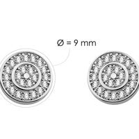Kreis Ohrstecker in 925 Silber