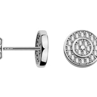 Kreis Ohrstecker in 925 Silber