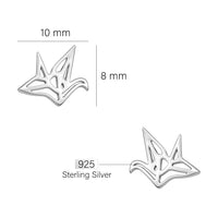 Vogel Ohrstecker in 925 Silber