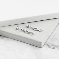 Unendlich Ohrhänger in 925 Silber