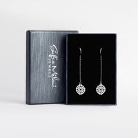 Blume Durchzieher in 925 Silber
