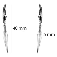 Gebogen Ohrhänger in 925 Silber