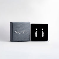 Flügel Ohrstecker in 925 Silber