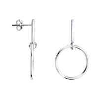 Kreis Ohrstecker in 925 Silber