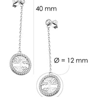 Baum Ohrstecker in 925 Silber