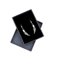 Flügel Ohrhänger in 925 Silber