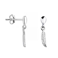 Flügel Ohrstecker in 925 Silber