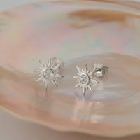 Stern Ohrstecker in 925 Silber