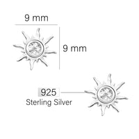 Stern Ohrstecker in 925 Silber