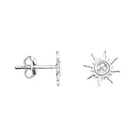 Stern Ohrstecker in 925 Silber