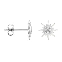 Stern Ohrstecker in 925 Silber