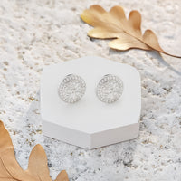 Baum Ohrstecker in 925 Silber