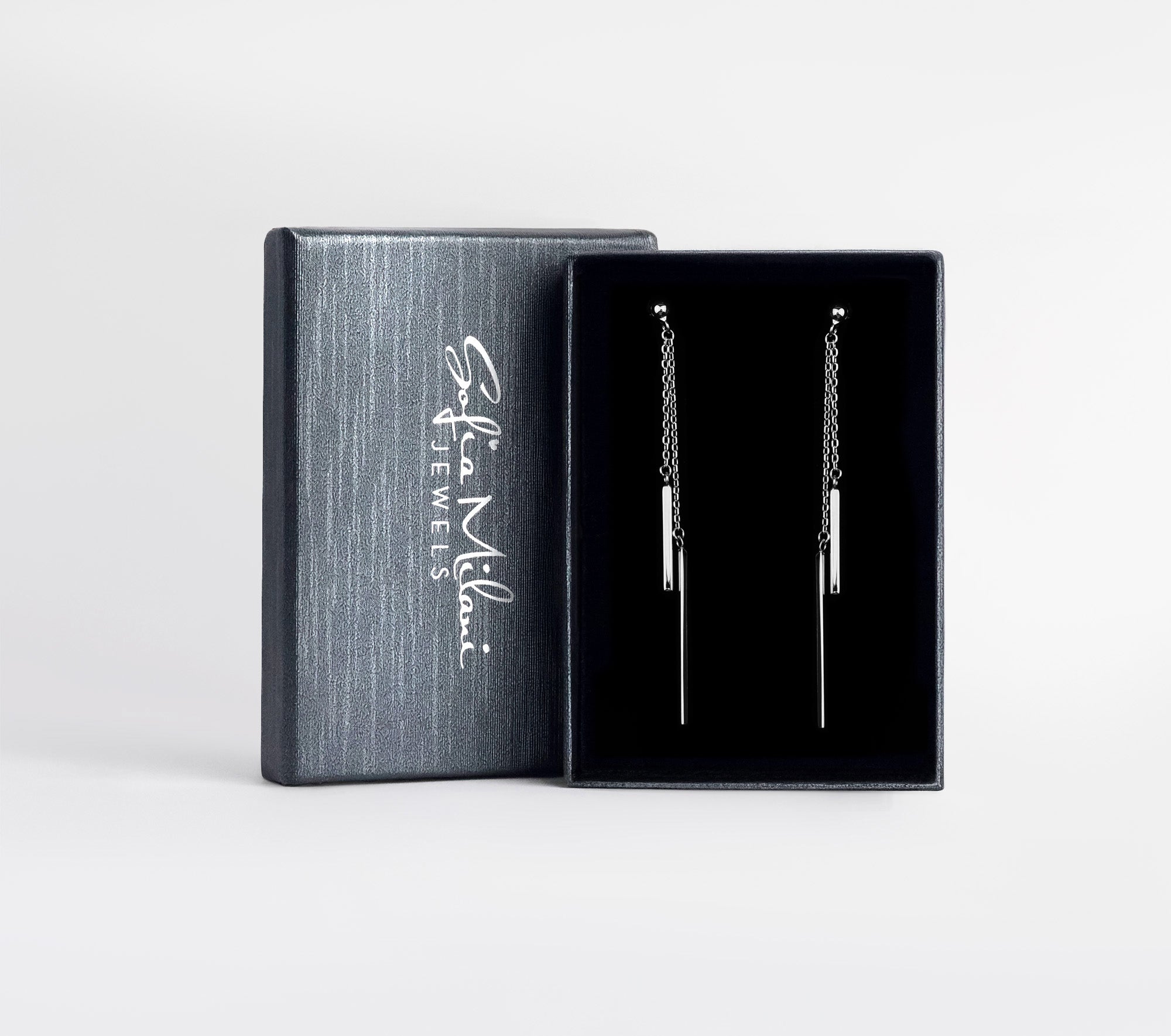 SOFIA MILANI Ohrringe Aus 925 Silber – Zeitloser Stab-Kreis-Kugel-Look