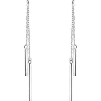 Stab Ohrhänger in 925 Silber