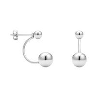 Kugel Ohrstecker in 925 Silber