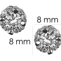 Kreis Ohrstecker in 925 Silber