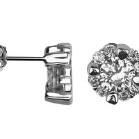 Kreis Ohrstecker in 925 Silber