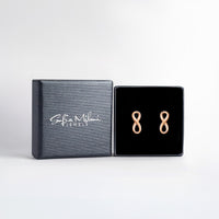 Unendlich Ohrstecker in 925 Silber