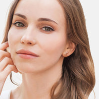 Unendlich Ohrstecker in 925 Silber