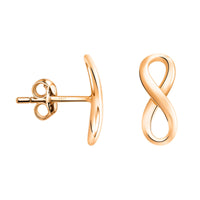 Unendlich Ohrstecker in 925 Silber