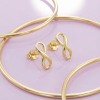 Unendlich Ohrstecker in 925 Silber