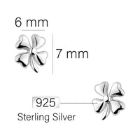 Blatt Ohrstecker in 925 Silber