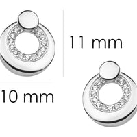 Kreis Ohrstecker in 925 Silber