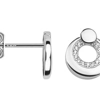 Kreis Ohrstecker in 925 Silber