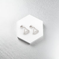 Dreieck Ohrstecker in 925 Silber