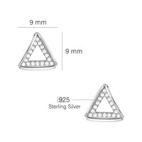 Dreieck Ohrstecker in 925 Silber
