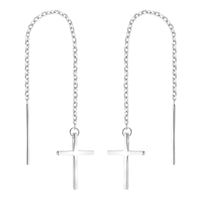 Kreuz Durchzieher in 925 Silber