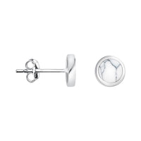 Kreis Ohrstecker in 925 Silber