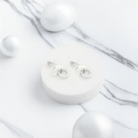 Kreis Ohrstecker in 925 Silber