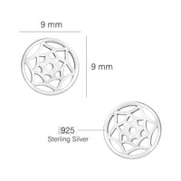 Blume Ohrstecker in 925 Silber