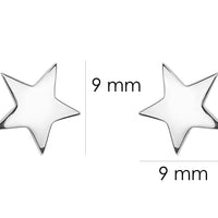 Stern Ohrstecker in 925 Silber