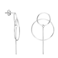 Kreis Ohrstecker in 925 Silber