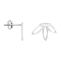 Blume Ohrstecker in 925 Silber