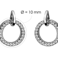 Kreis Ohrstecker in 925 Silber