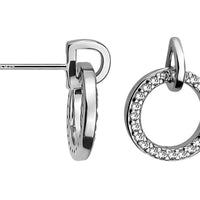 Kreis Ohrstecker in 925 Silber