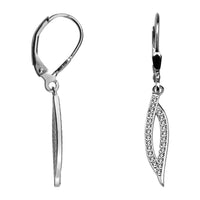 Gebogen Ohrhänger in 925 Silber