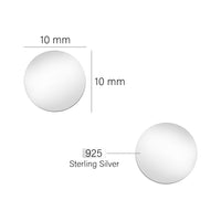 Kreis Ohrstecker in 925 Silber