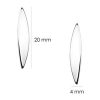 Blatt Ohrstecker in 925 Silber