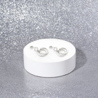 Kreis Ohrstecker in 925 Silber