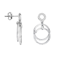 Kreis Ohrstecker in 925 Silber