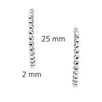 Steck Creolen in 925 Silber
