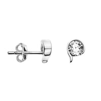 Kreis Ohrstecker in 925 Silber