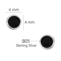 Kreis Ohrstecker in 925 Silber