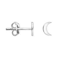 Mond Ohrstecker in 925 Silber