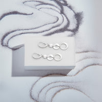 Kreis Ohrhänger in 925 Silber